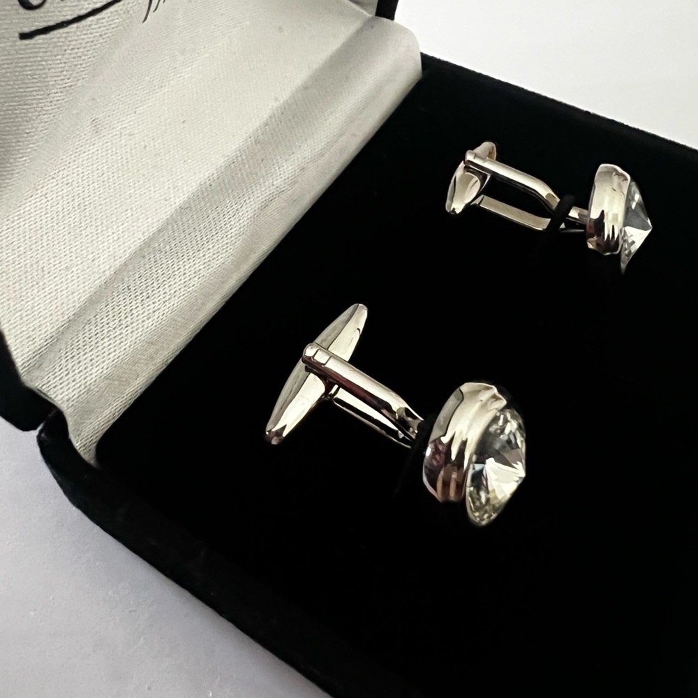 UMO Lorenzo ITALY Silver Cufflinks - Picture 2 of 5